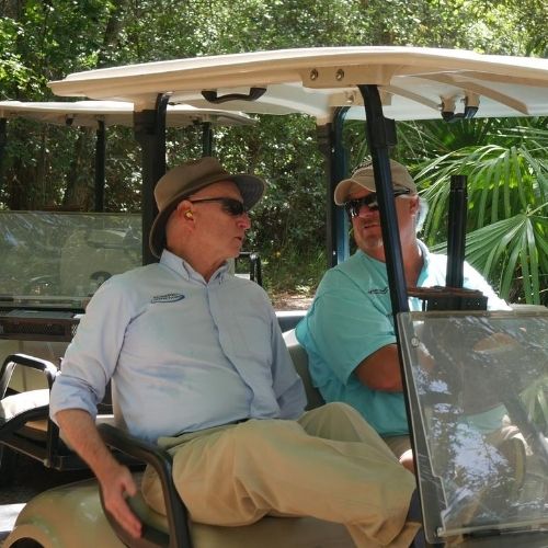 Golf Cart rentals available at Amelia Shotgun Sports